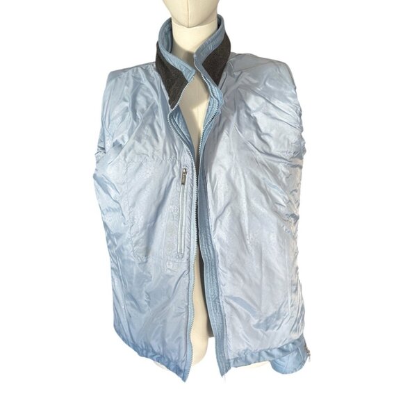 The North Face Light Blue Nylon Long Sleeve Full Zip Jacket Coat Women's L - Picture 7 of 12